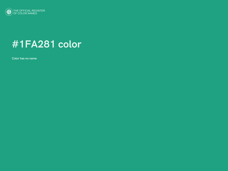 #1FA281 color image