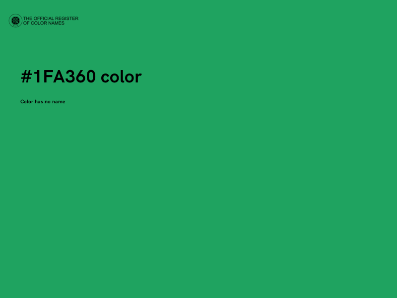 #1FA360 color image