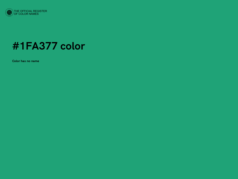 #1FA377 color image