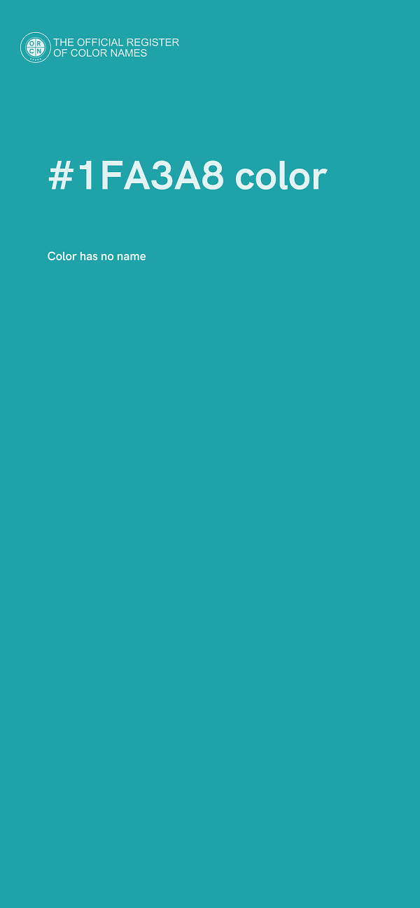 #1FA3A8 color image