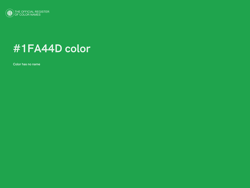 #1FA44D color image