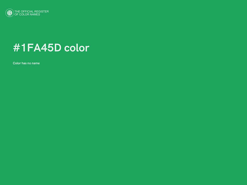 #1FA45D color image