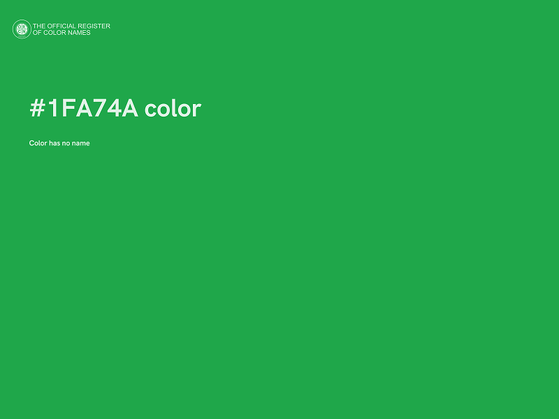 #1FA74A color image