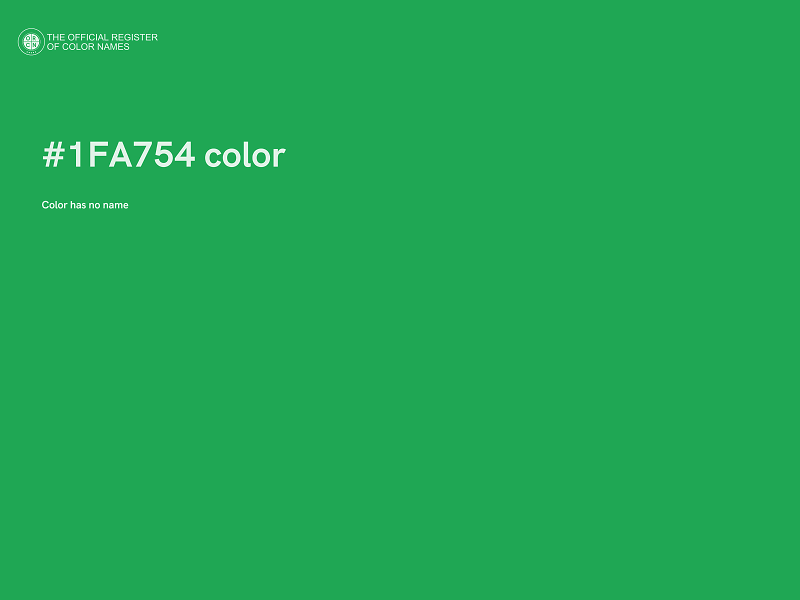 #1FA754 color image
