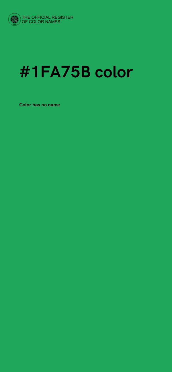 #1FA75B color image