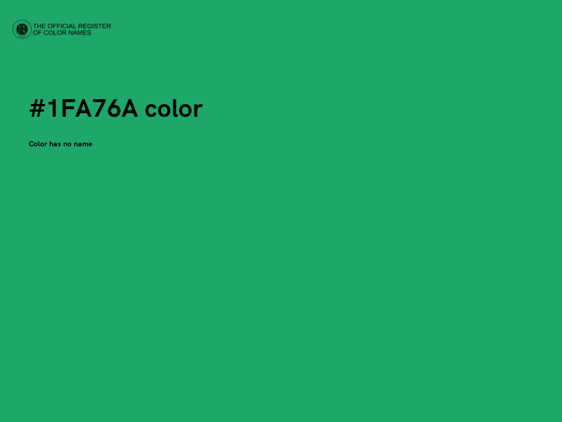 #1FA76A color image