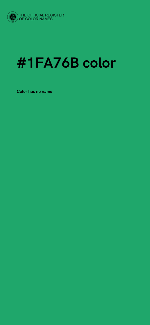 #1FA76B color image