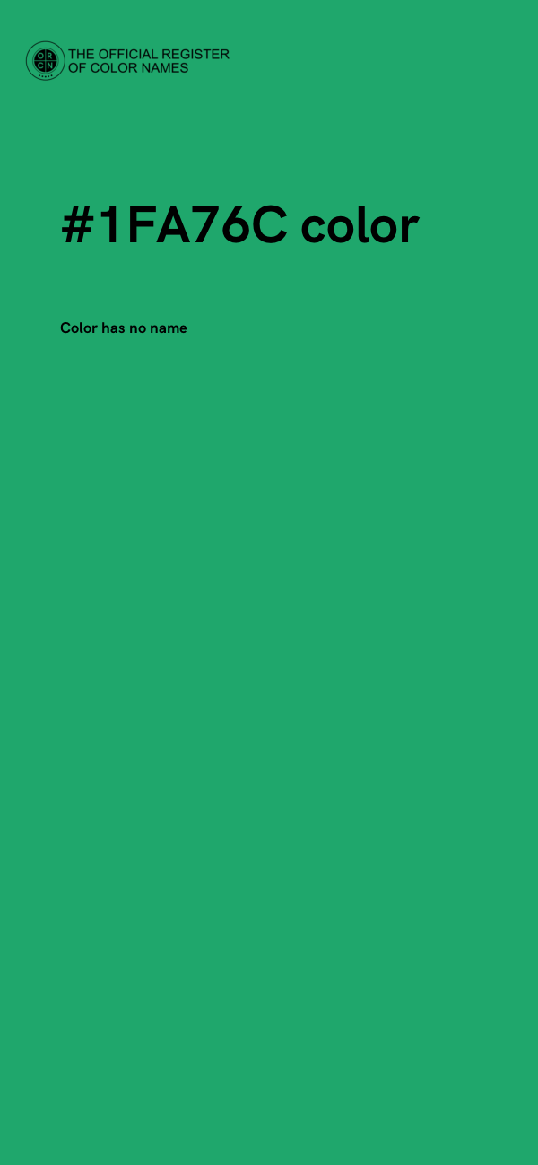#1FA76C color image