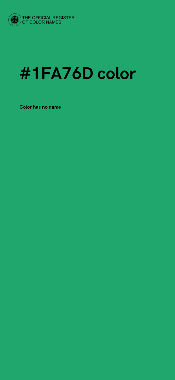 #1FA76D color image