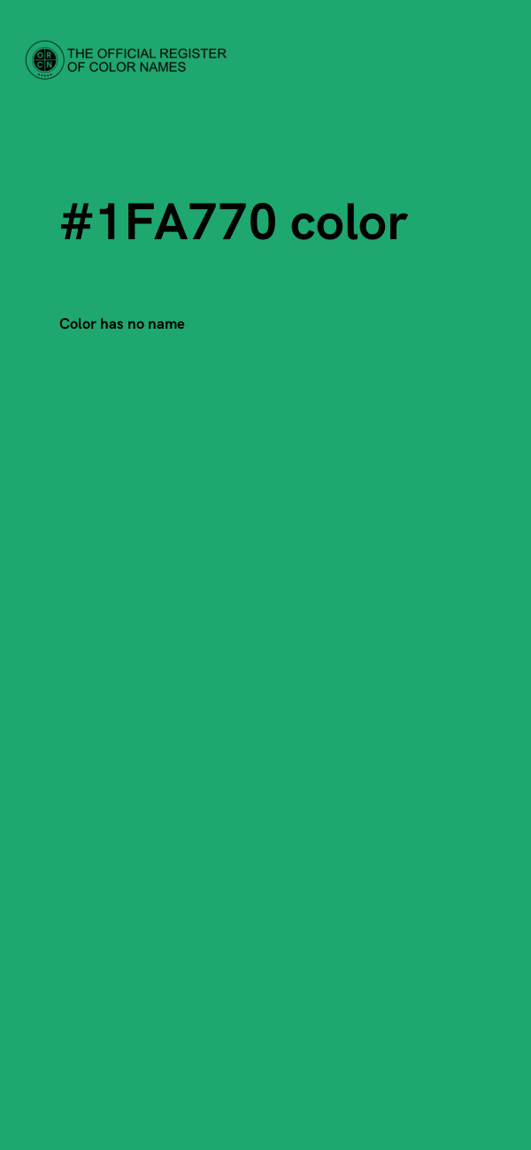 #1FA770 color image