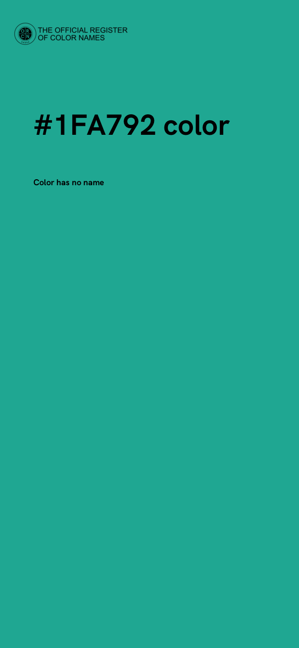 #1FA792 color image