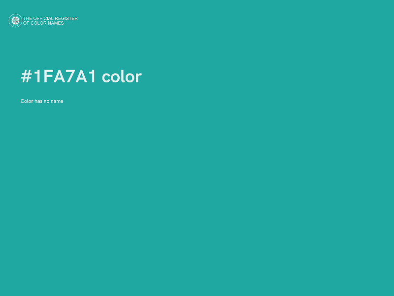 #1FA7A1 color image