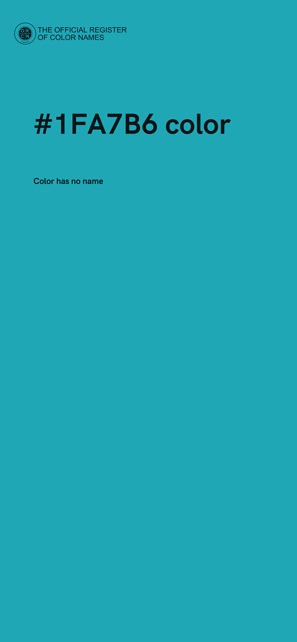#1FA7B6 color image