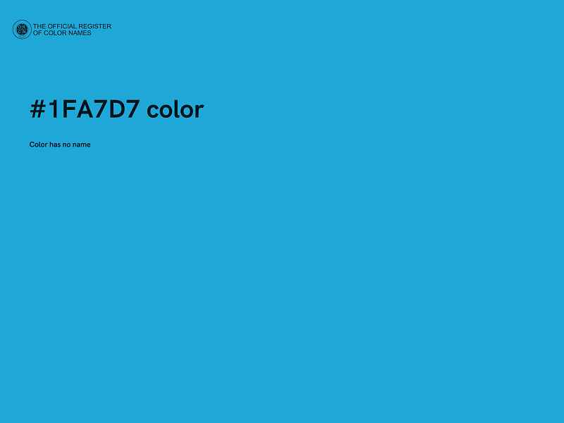 #1FA7D7 color image