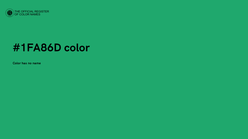 #1FA86D color image