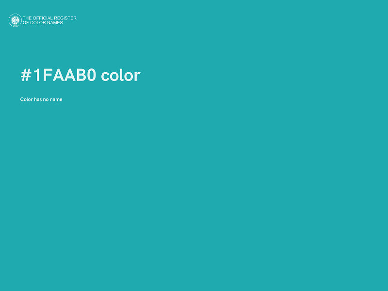 #1FAAB0 color image