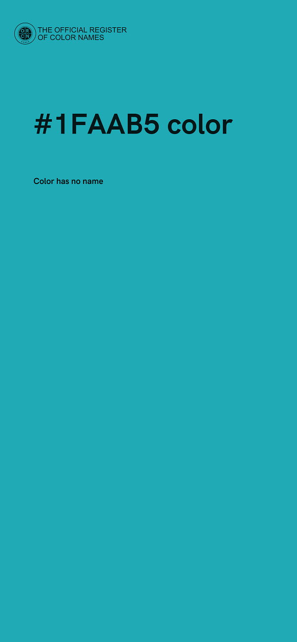 #1FAAB5 color image