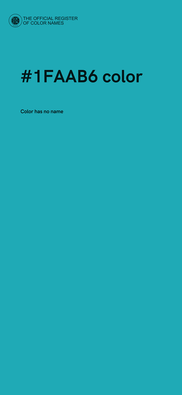 #1FAAB6 color image