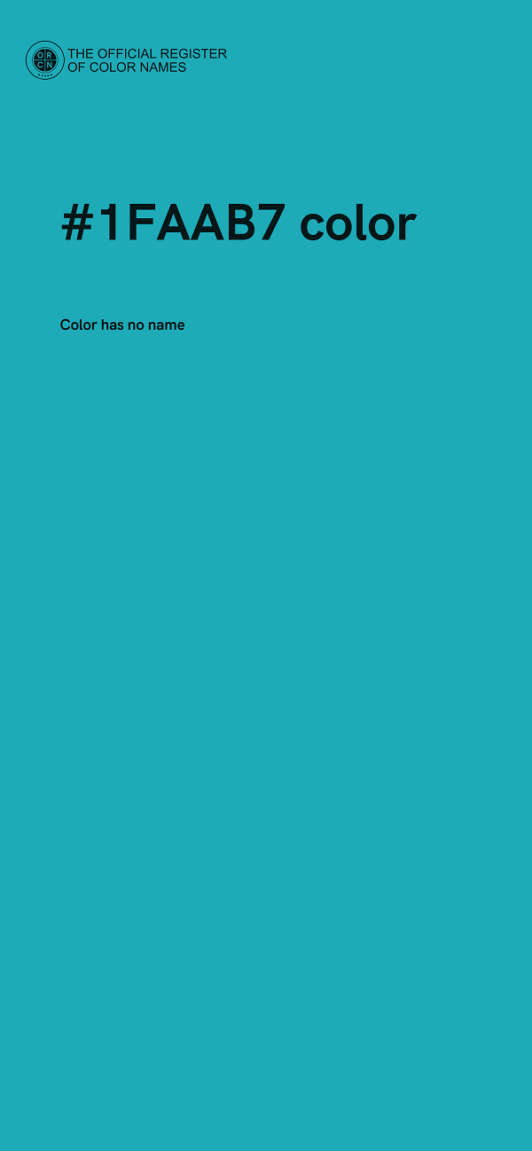 #1FAAB7 color image