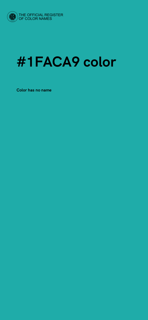#1FACA9 color image