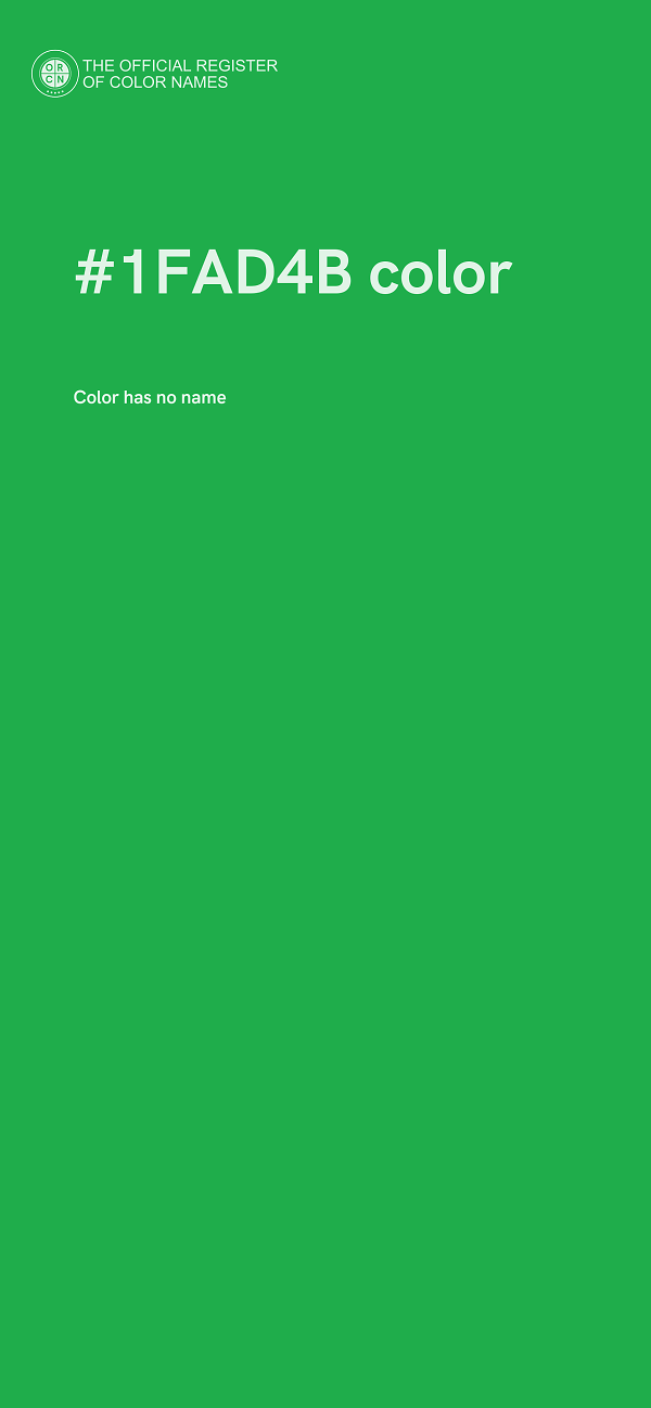 #1FAD4B color image