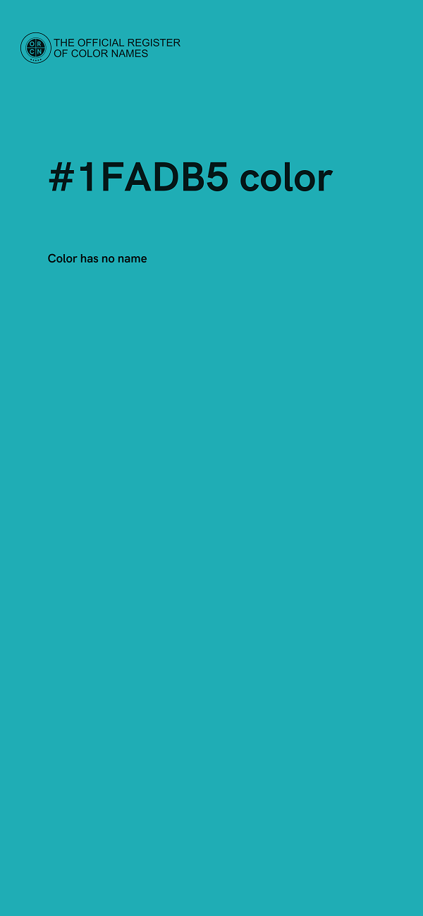 #1FADB5 color image