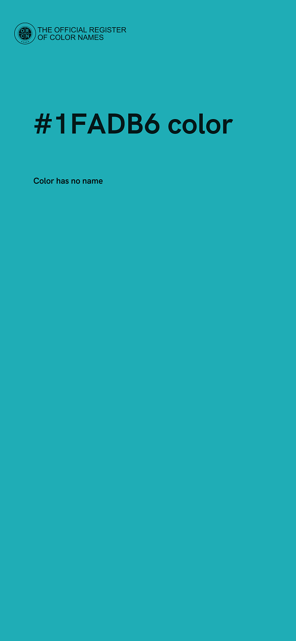 #1FADB6 color image