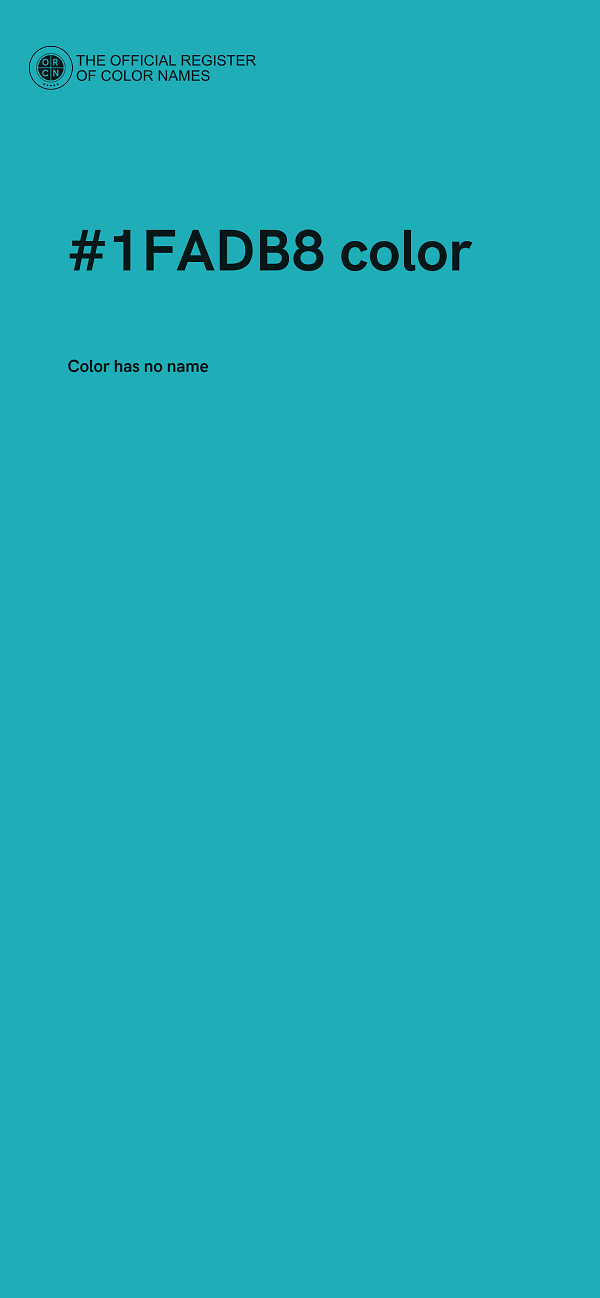#1FADB8 color image