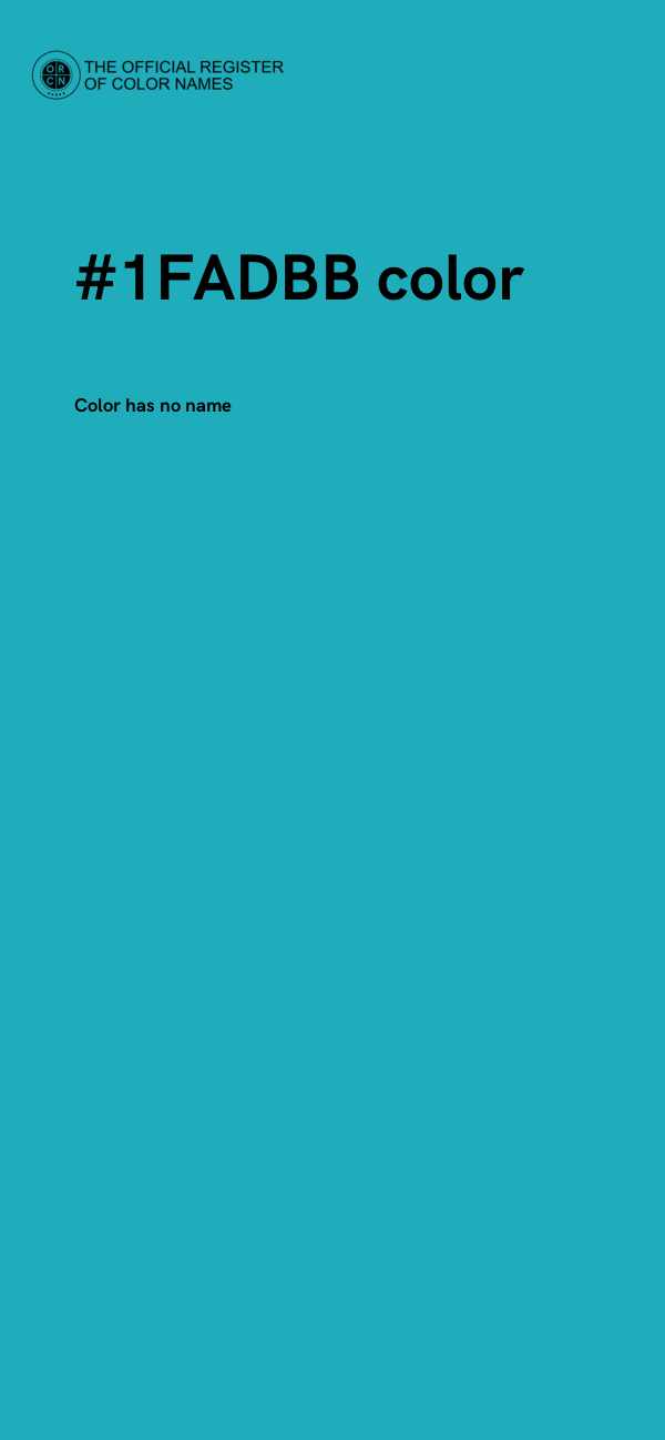 #1FADBB color image