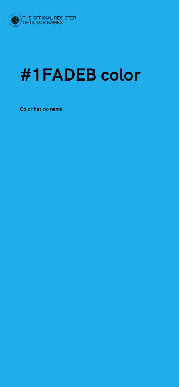 #1FADEB color image