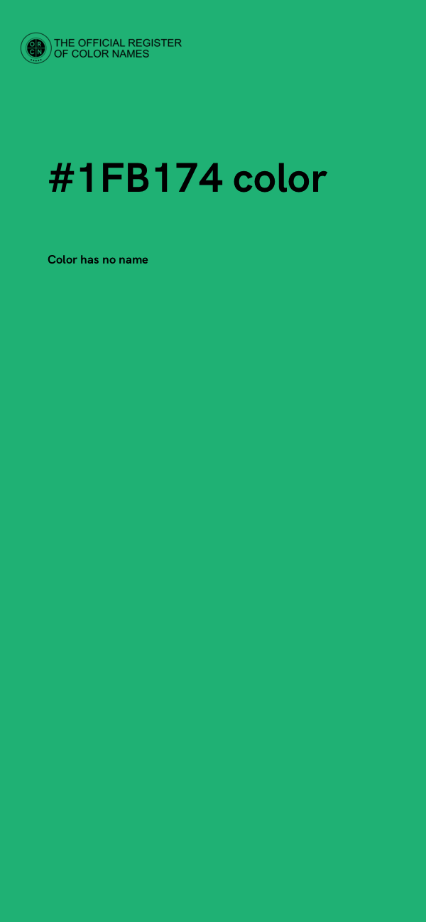 #1FB174 color image