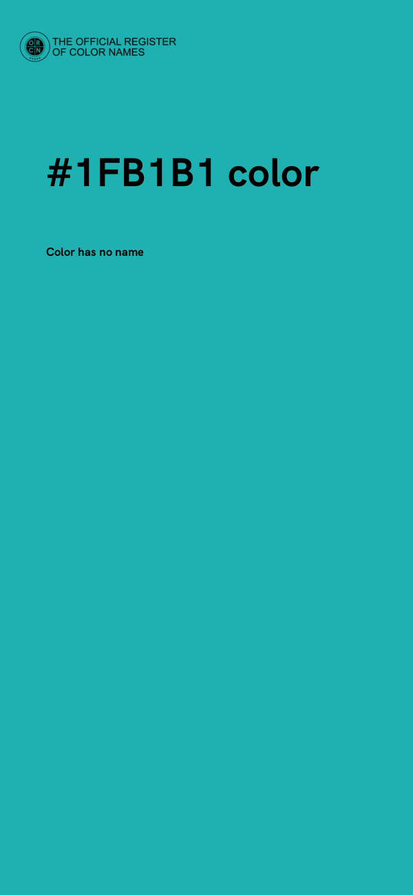 #1FB1B1 color image