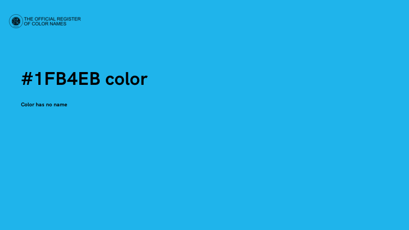 #1FB4EB color image