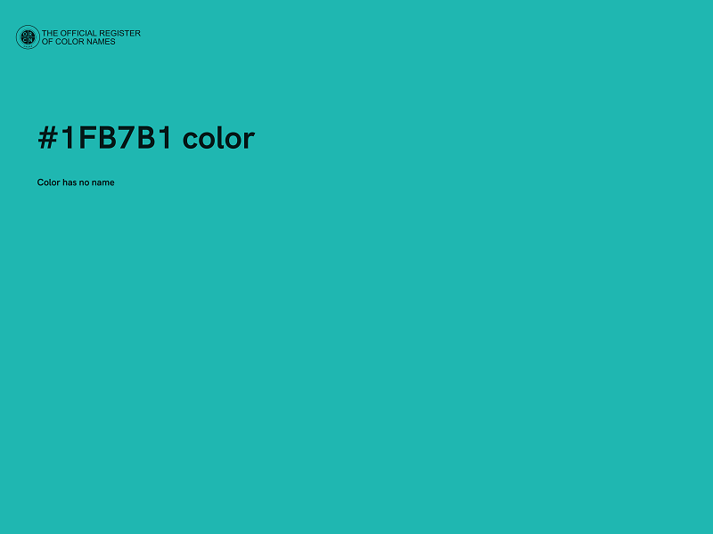 #1FB7B1 color image