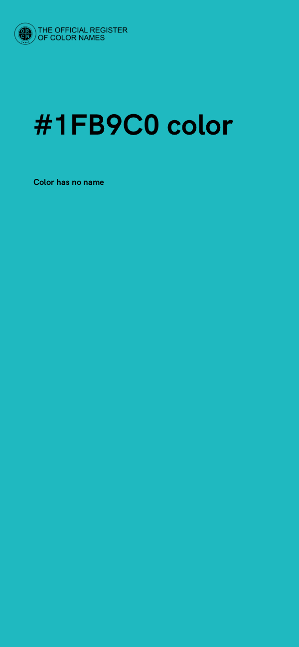 #1FB9C0 color image