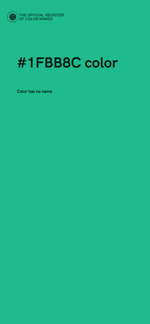 #1FBB8C color image