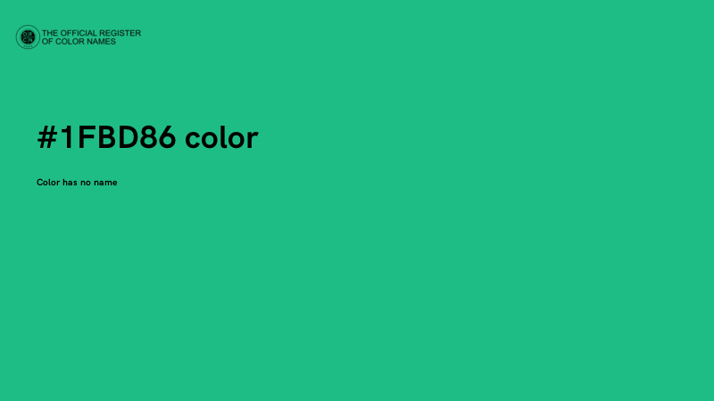 #1FBD86 color image