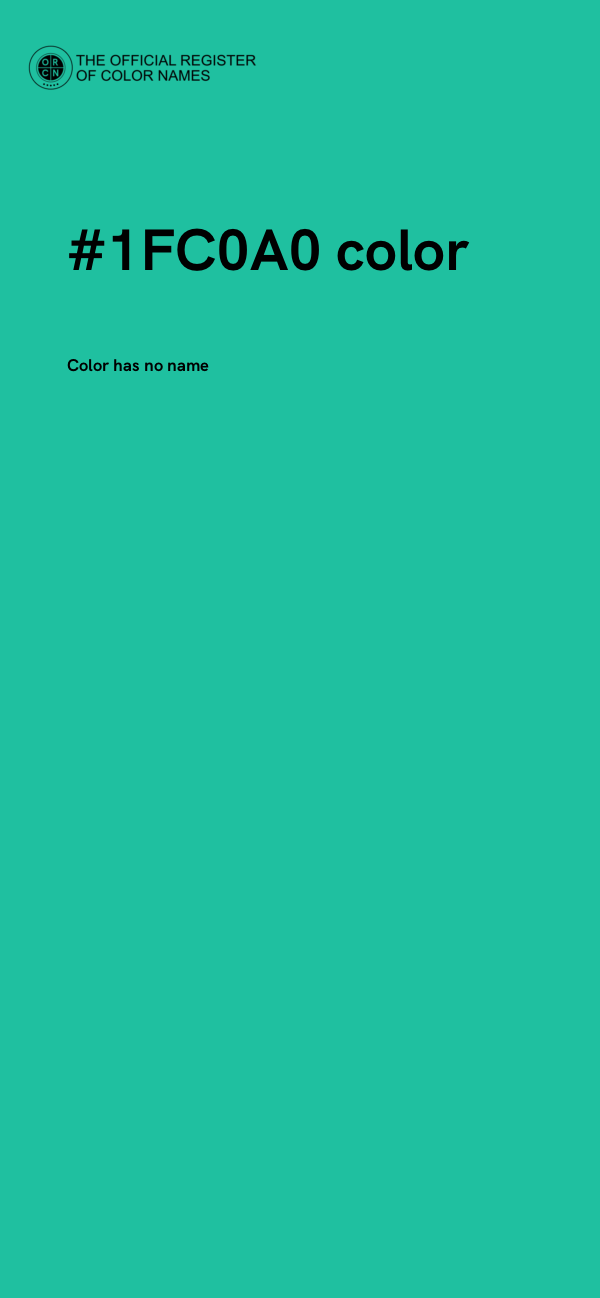 #1FC0A0 color image