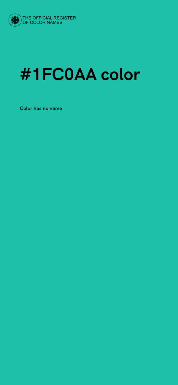 #1FC0AA color image
