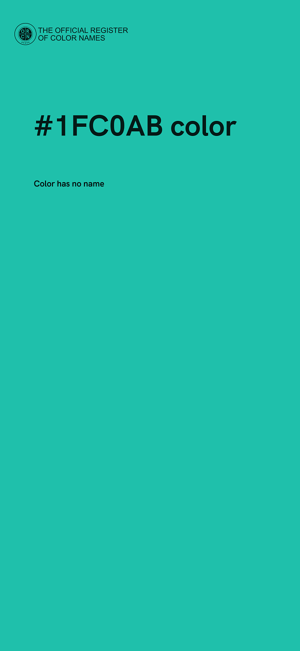 #1FC0AB color image