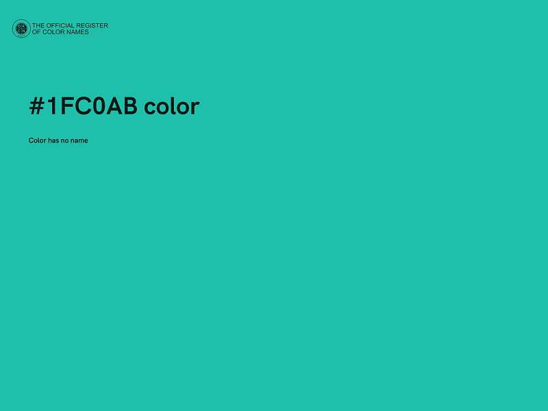 #1FC0AB color image