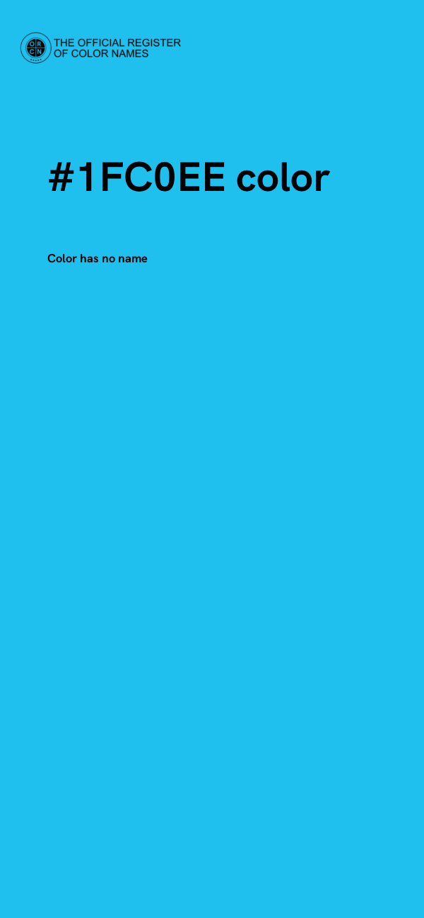 #1FC0EE color image