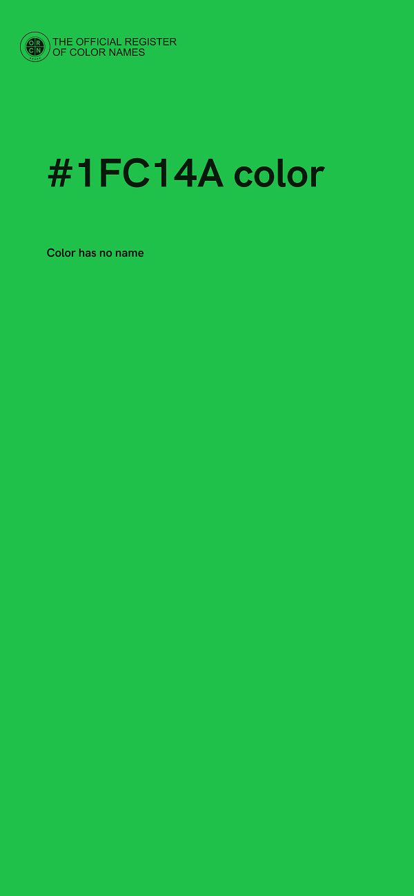 #1FC14A color image