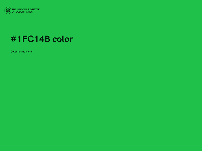 #1FC14B color image