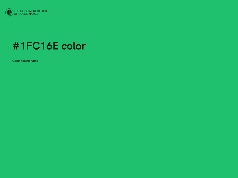 #1FC16E color image