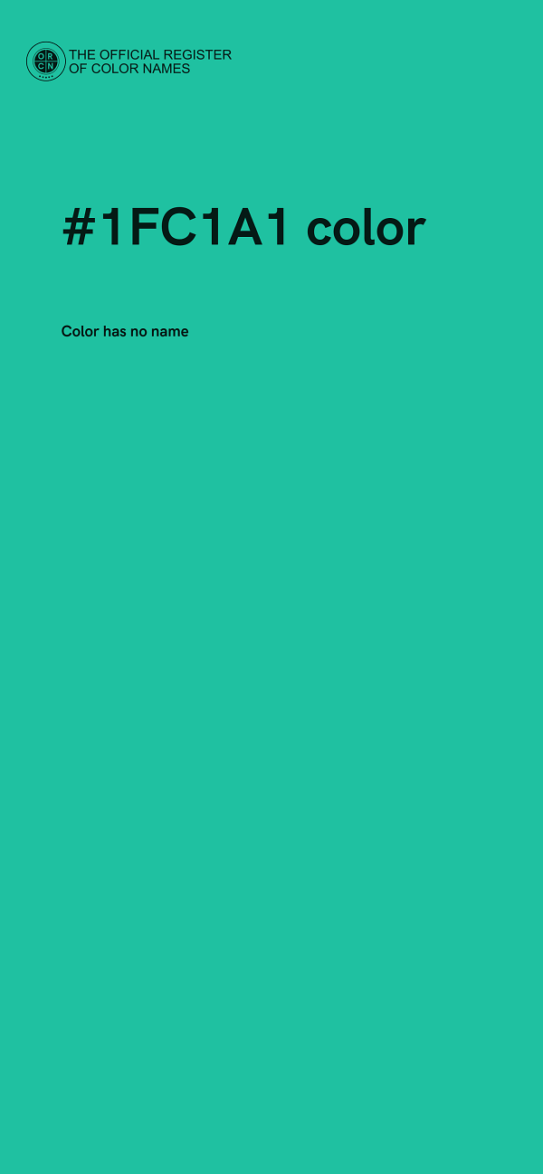 #1FC1A1 color image