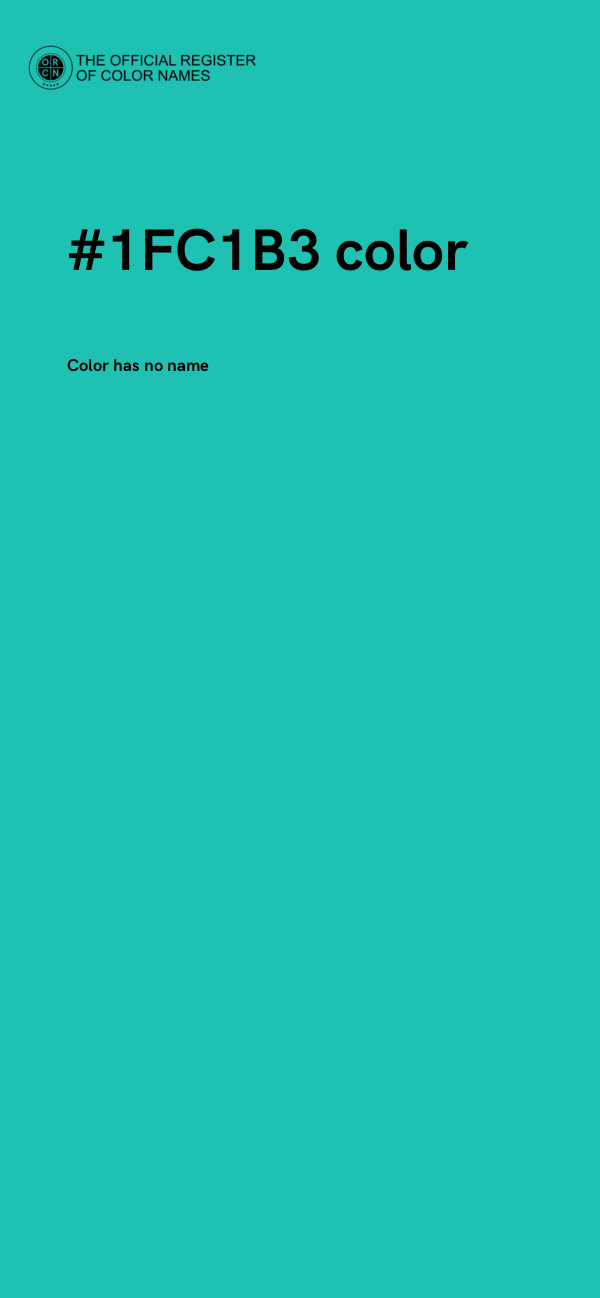#1FC1B3 color image