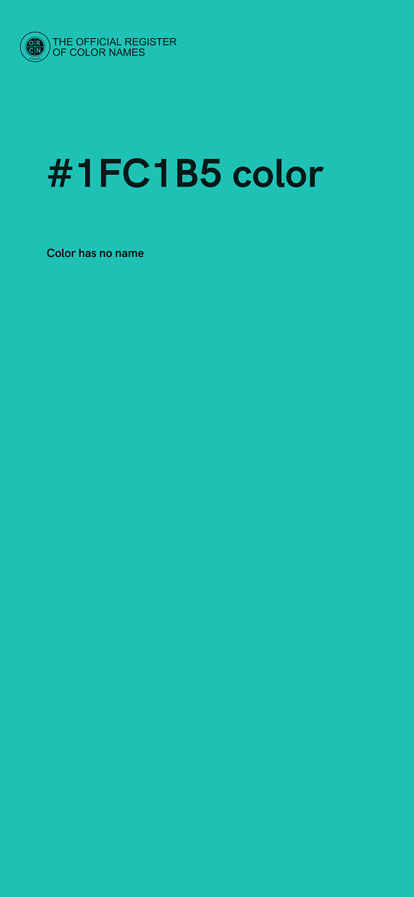 #1FC1B5 color image