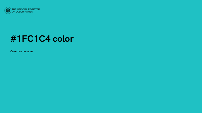 #1FC1C4 color image