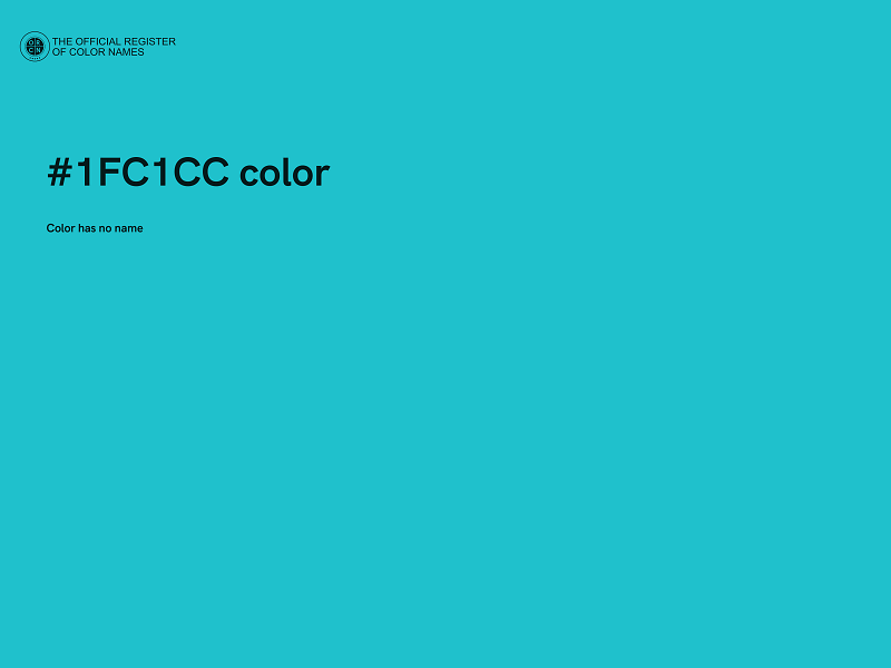 #1FC1CC color image